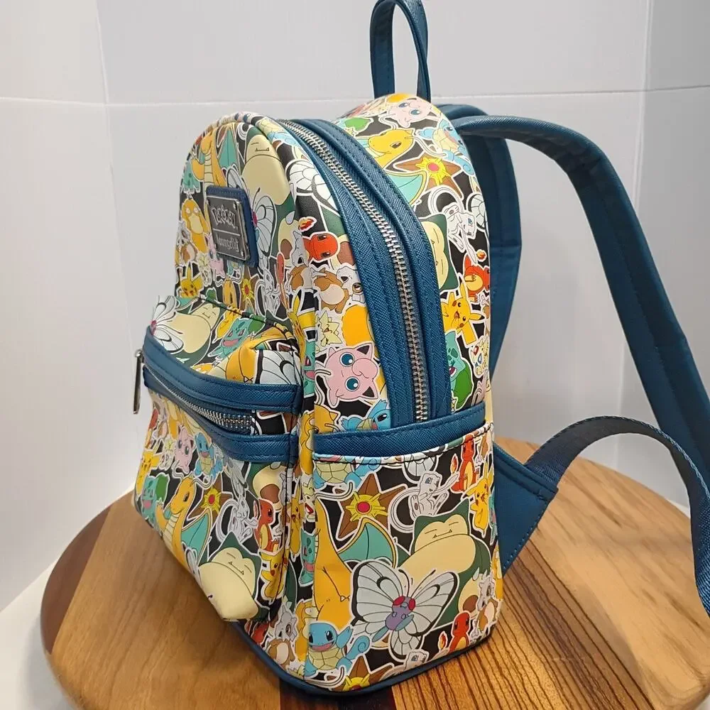 Loungefly Pokémon Sticker Collage Mini Backpack Pikachu Cubone Squirtle